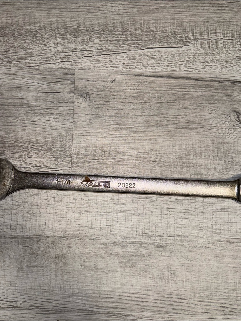 Vintage Allen 1-1/4 Combination Wrench 12pt 20222 Made in USA Nice